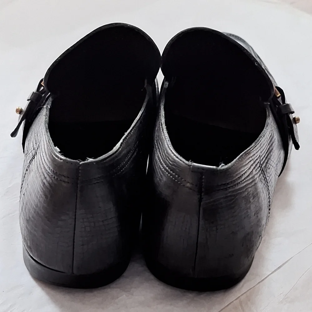 Vintage Gucci Handmade Dress Black Leather Loafer Men US size 10.5 D - Picture 8 of 15
